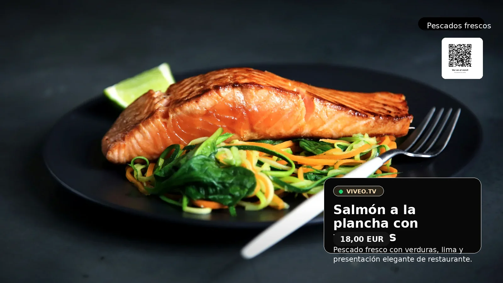 Kiosko con salmón a la plancha