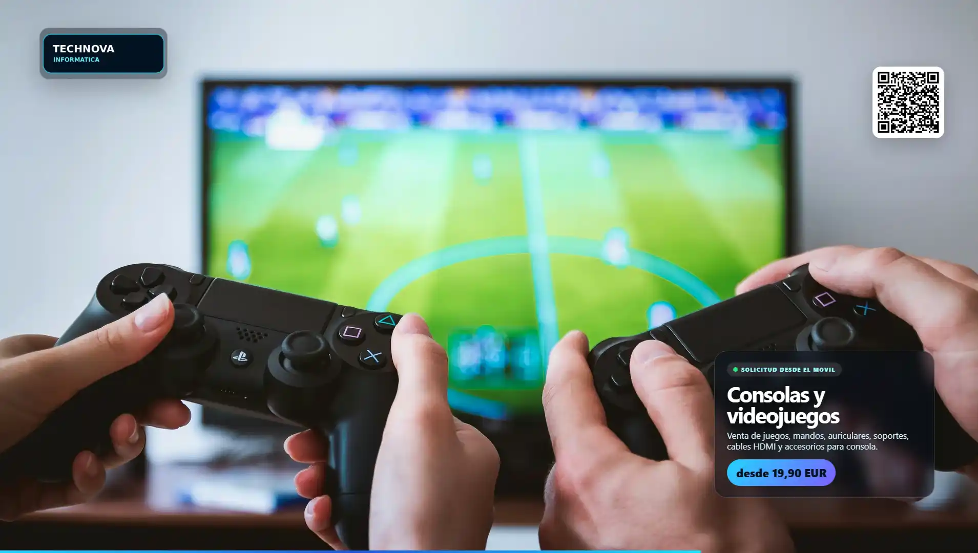 Kiosko VIVEOTV con consolas y videojuegos